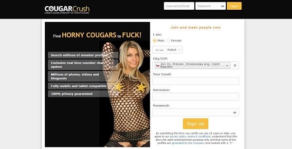 Cougar Crush Paysite Review
